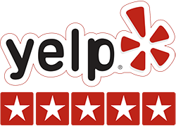 5 star yelp review badge