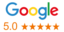 5 star google review badge