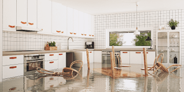 house flood in kitchen