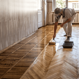 protect wood floors from water damage